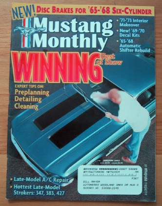 MUSTANG MONTHLY 2001 JAN - SAAC SNAKE GT, STROKE IT
